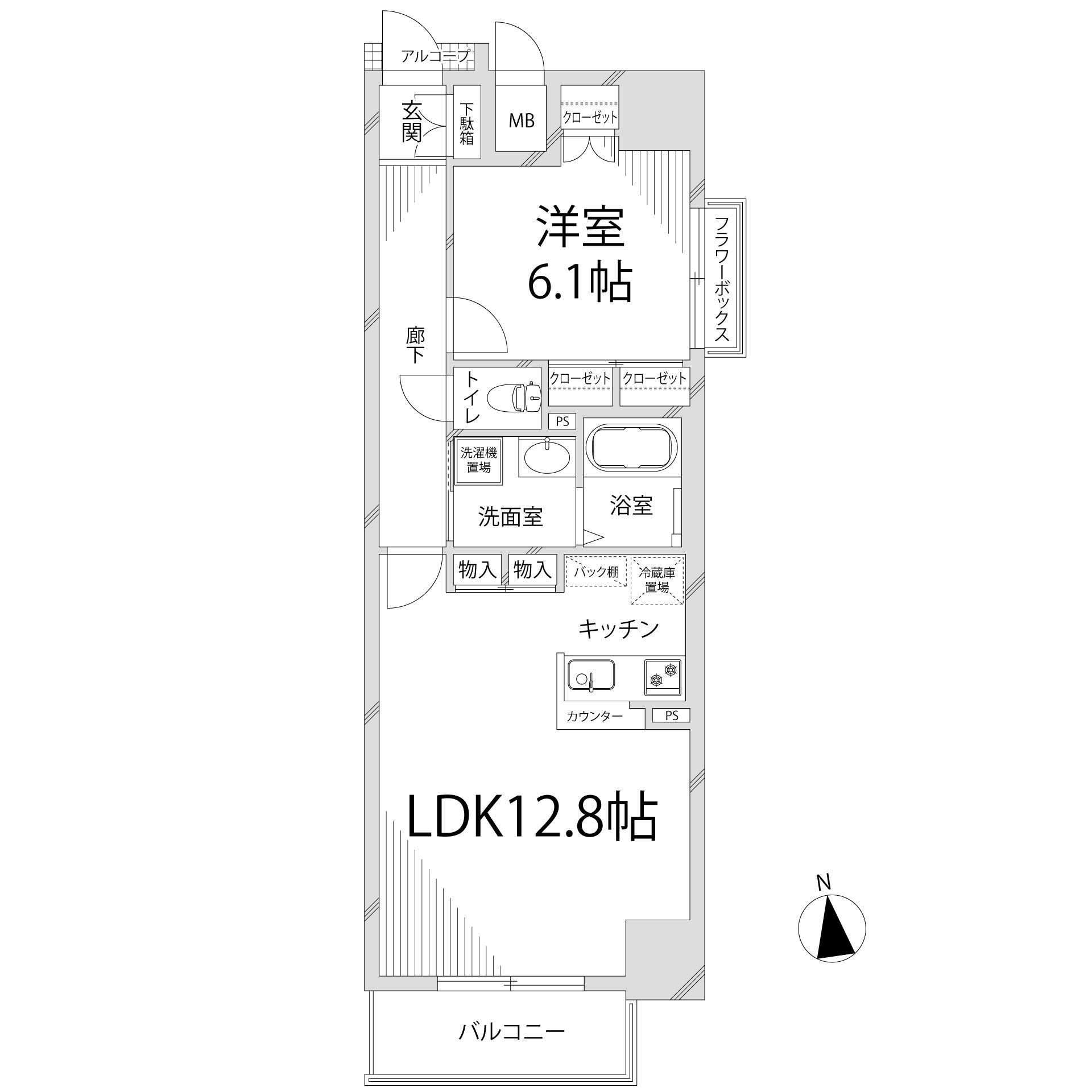 【キャッスルコート博労町の間取り】