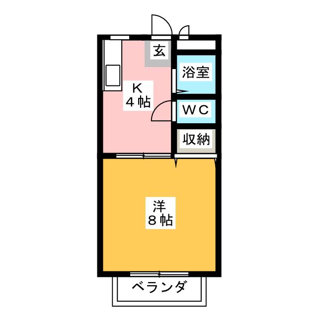 サンシティ山中　Ｂ棟の間取り