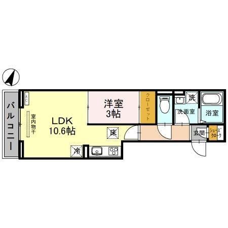 さいたま市浦和区北浦和のアパートの間取り