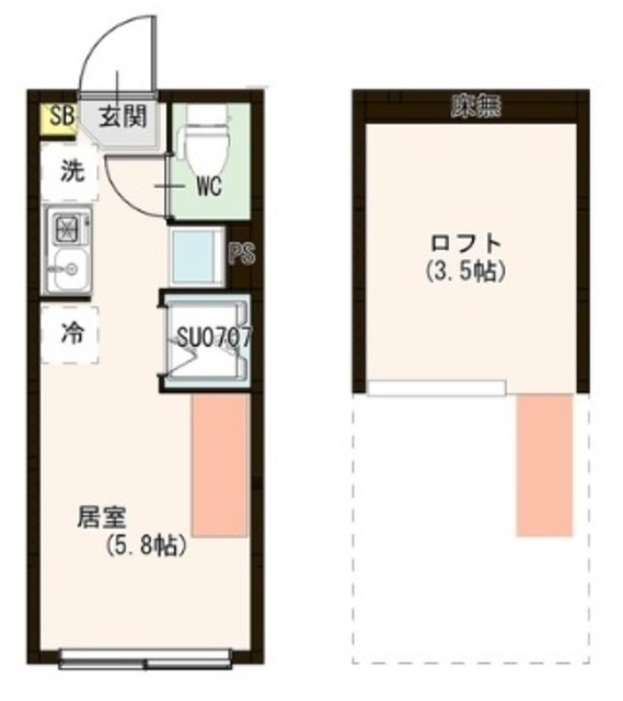 （仮称）関町東一丁目5コーポの間取り