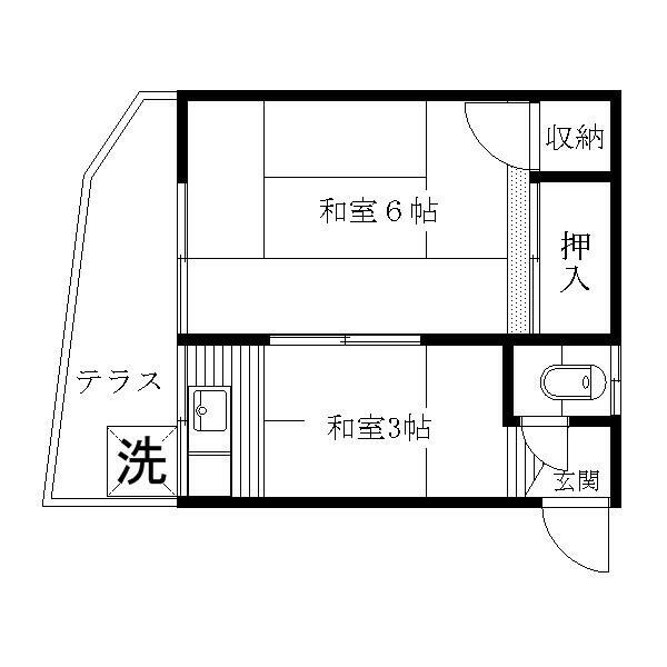 大田区大森東のアパートの間取り