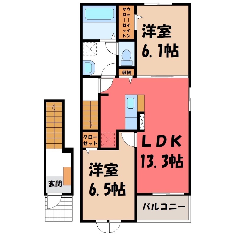 メゾン ド コルヌイエ IIIの間取り