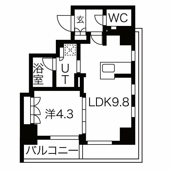 プラウド一番町一丁目の間取り