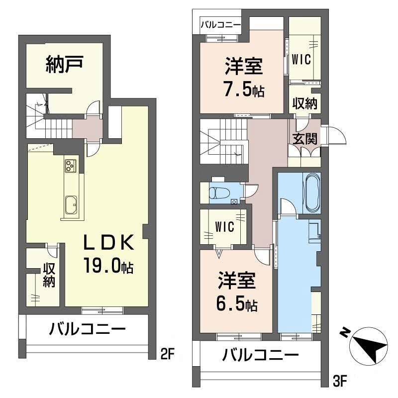 ベレオ西新町の間取り