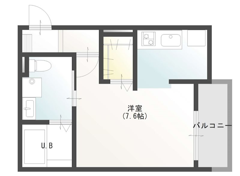 THE ALPHA PREMIER駅前通りの間取り