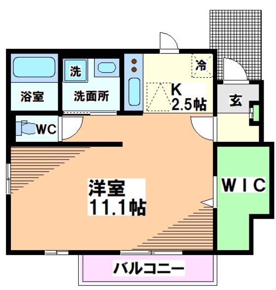 国分寺市西恋ヶ窪のアパートの間取り