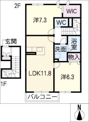 レフィシア　Ｂ棟の間取り