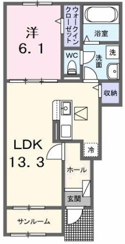 サン・メゾン Fの間取り