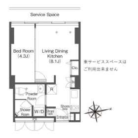 ウエリスアーバン品川タワーの間取り