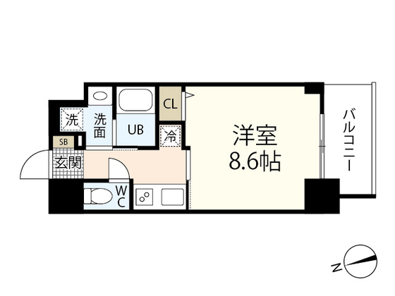 【ＣＡＳＳＩＡ河原町平和大通の間取り】