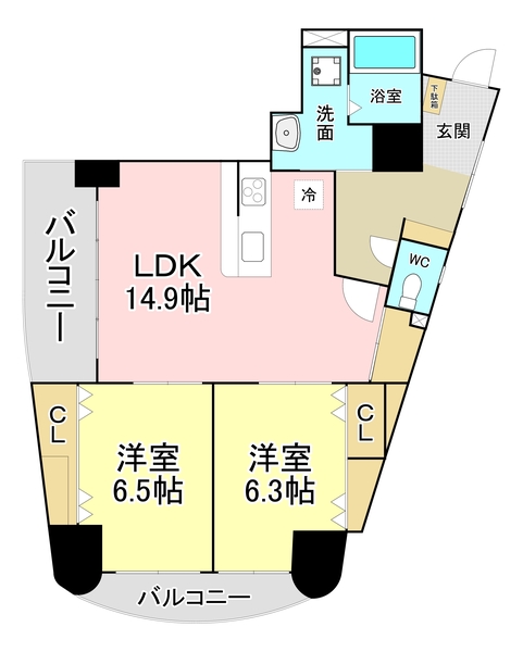 フェルト７１６の間取り