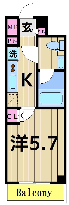 ライジングプレイス綾瀬二番館の間取り