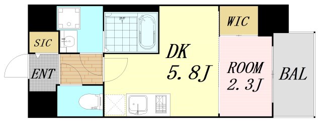 吹田市江坂町のマンションの間取り