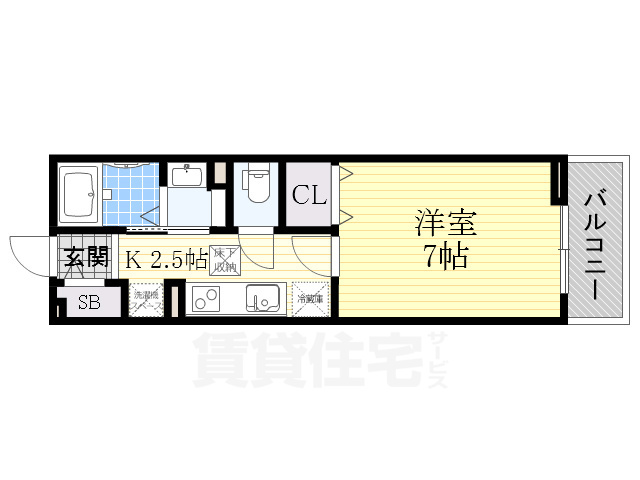 グランソレイユ楠葉2の間取り