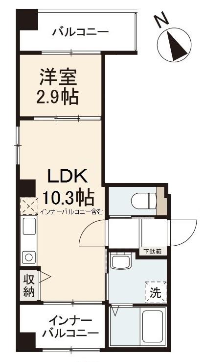 プレシャスタイム瓦町の間取り