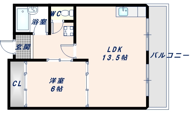 【都ハイツの間取り】