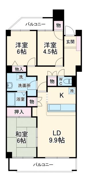 サクラ東栄レジデンスの間取り