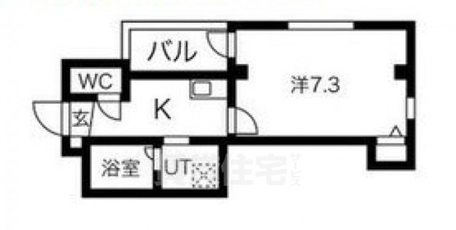 堺市堺区九間町西のマンションの間取り