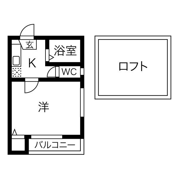 Kspace北山の間取り