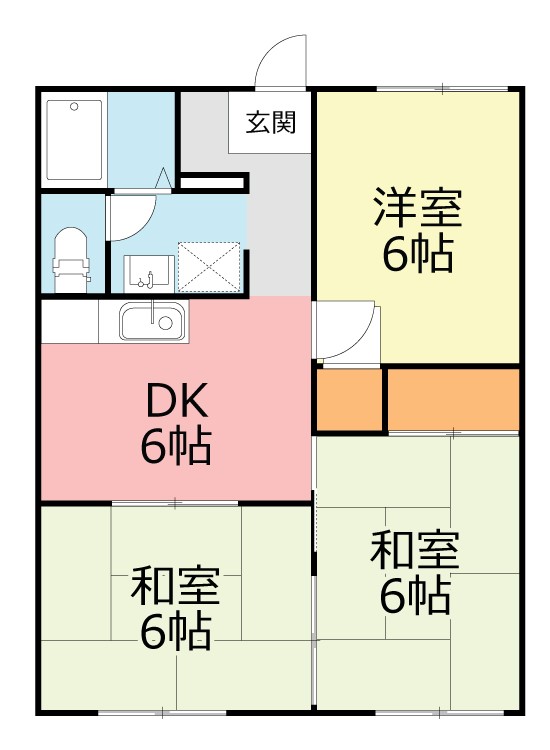 コーポ惣領の間取り