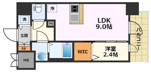 CREST TAPP志賀本通の間取り