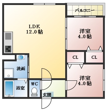 EST高見ノ里の間取り