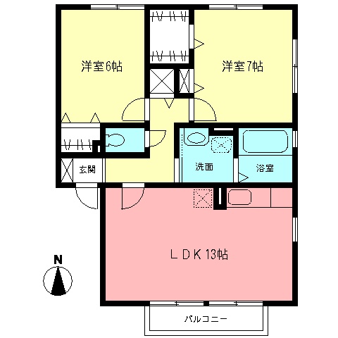 コンフォートIの間取り