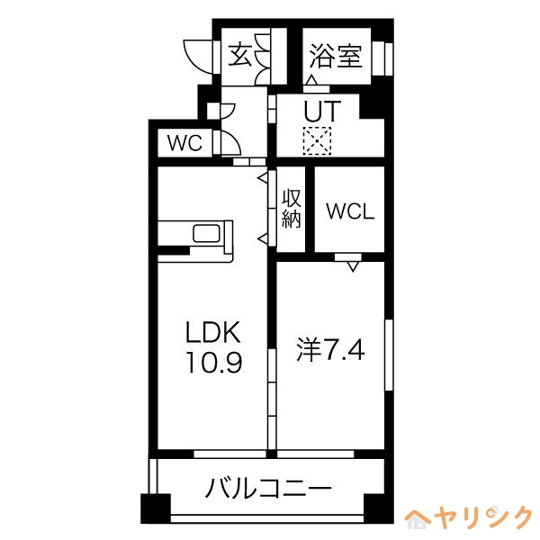 名古屋市守山区大字下志段味のマンションの間取り