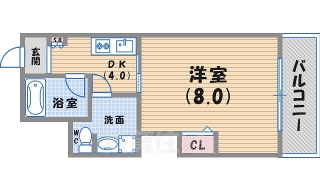 ルプリーズ西宮北口の間取り