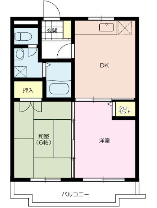 千葉市中央区要町のマンションの間取り