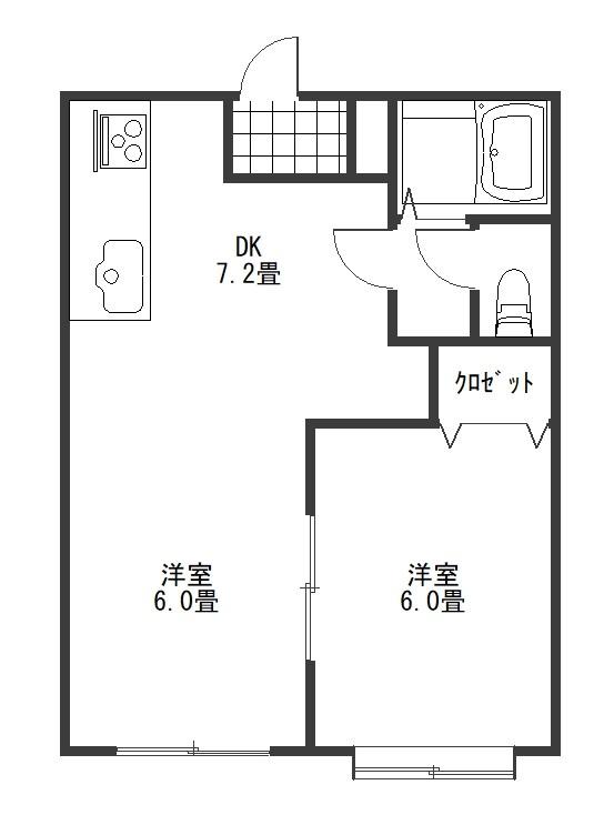 ジュネス廣町の間取り