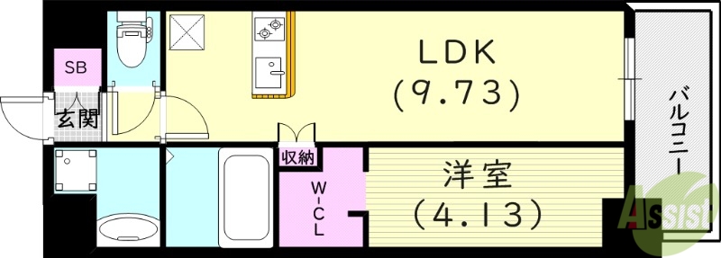 Bris西宮の間取り