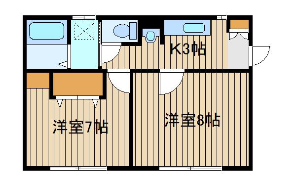 練馬区石神井町のアパートの間取り