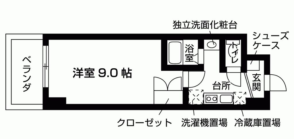 フローライト西院の間取り