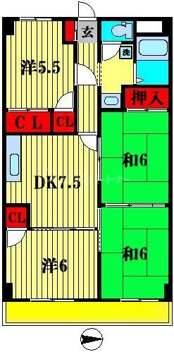 ＩＮＳＵＲＡＮＣＥ　ＢＬＤＧ　ＸＶＩの間取り