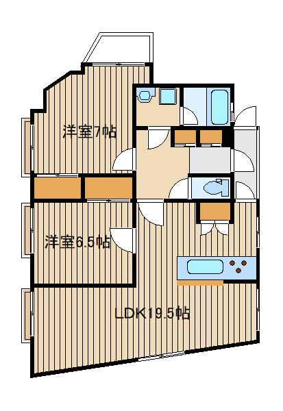 ハマノハイツの間取り