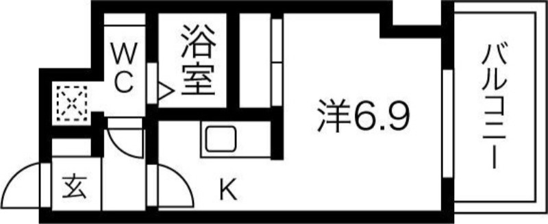 札幌市北区北二十条西のマンションの間取り