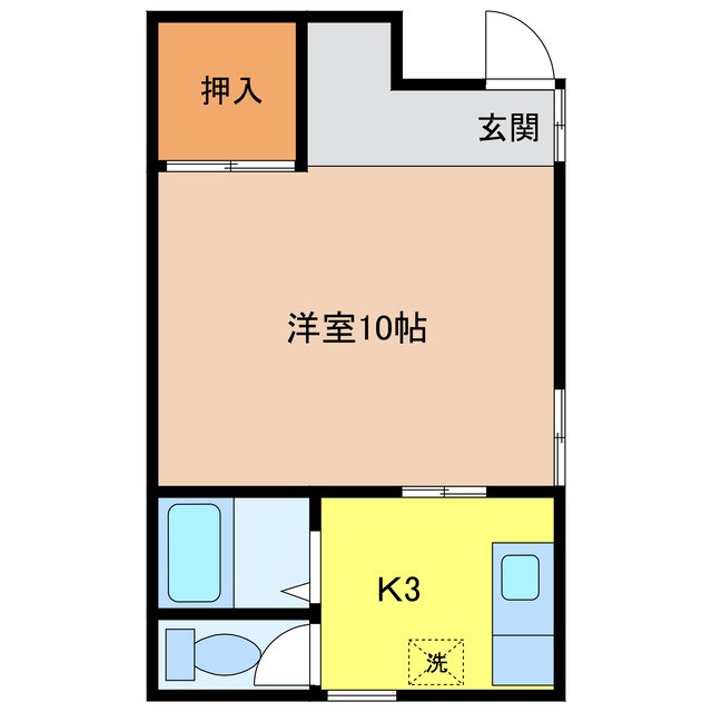 松本市村井町南のマンションの間取り