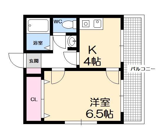 【広島市西区観音町のマンションの間取り】