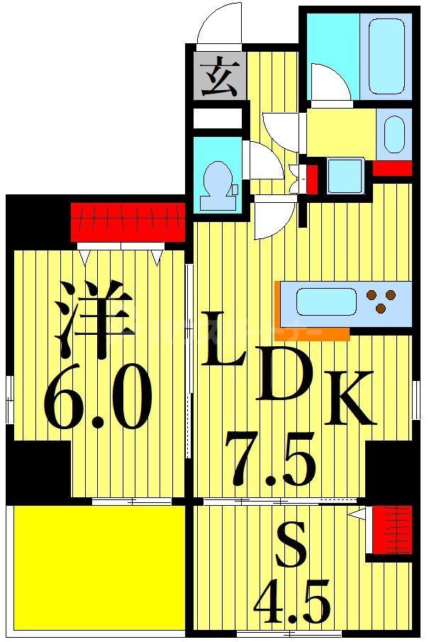 台東区下谷のマンションの間取り