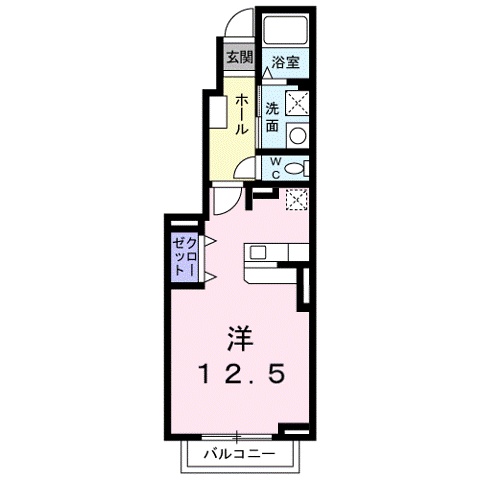 甲賀市水口町北泉のアパートの間取り