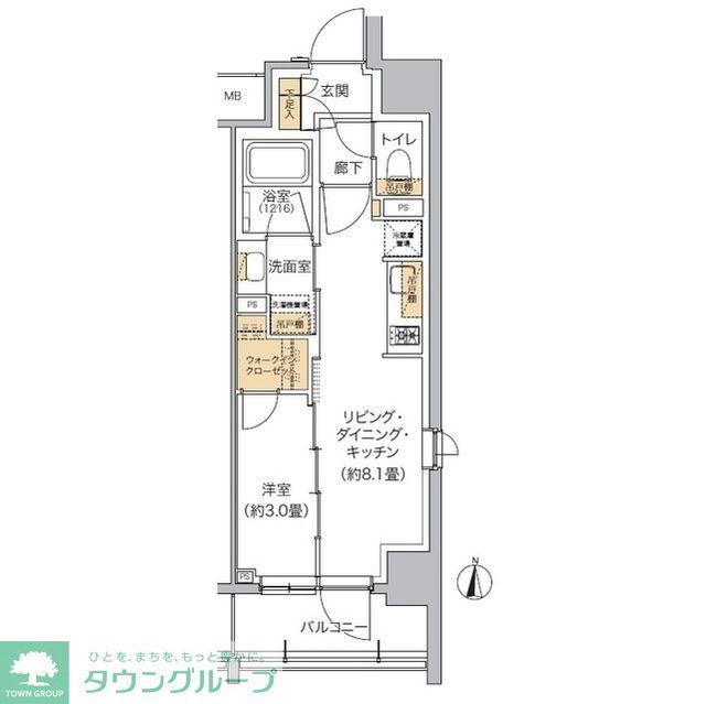 豊島区東池袋のマンションの間取り