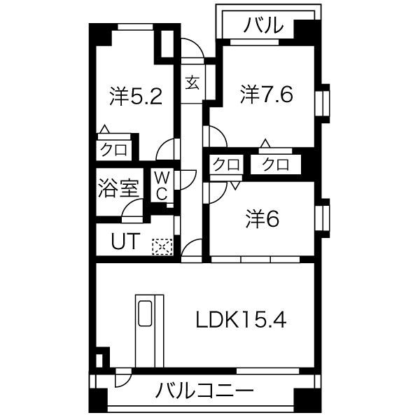 名古屋市中村区寿町のマンションの間取り