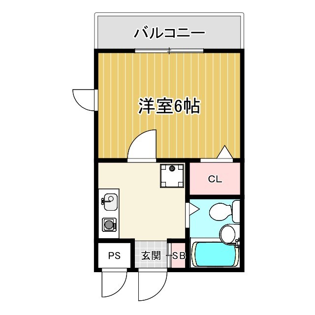 神戸市垂水区中道のマンションの間取り