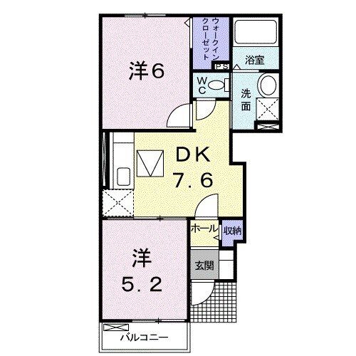 サンセベリアＢの間取り