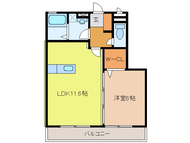 諫早市立石町のアパートの間取り