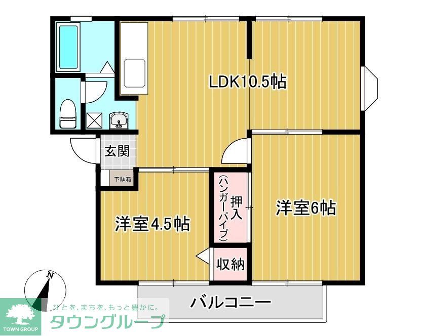 狭山市大字南入曽のアパートの間取り