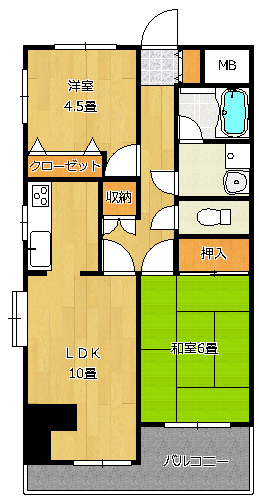 グレースコート響の間取り