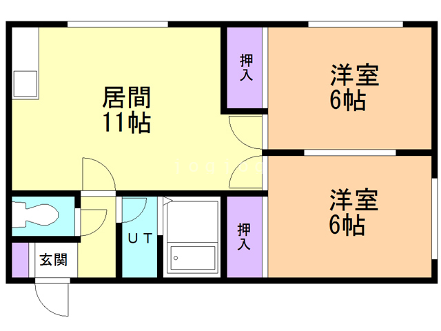 コーポ港町_間取り_0