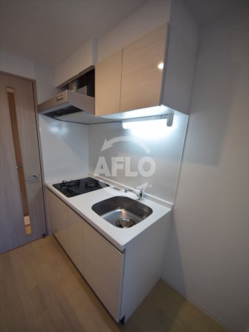 キッチン　レオンコンフォート難波アッシュ　2口コンロシステムキッチン